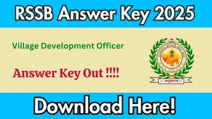 Rajasthan VDO Answer Key 2025 Out – Download PDF at rssb.rajasthan.gov.in Rajasthan VDO Answer Key 2025 Out – Download PDF at rssb.rajasthan.gov.in