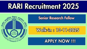 RARI Senior Research Fellow Recruitment 2025 – Walk in