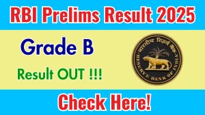 RBI Grade B Prelims Result 2025 Declared: Download at rbi.org.in RBI Grade B Prelims Result 2025 Declared: Download at rbi.org.in