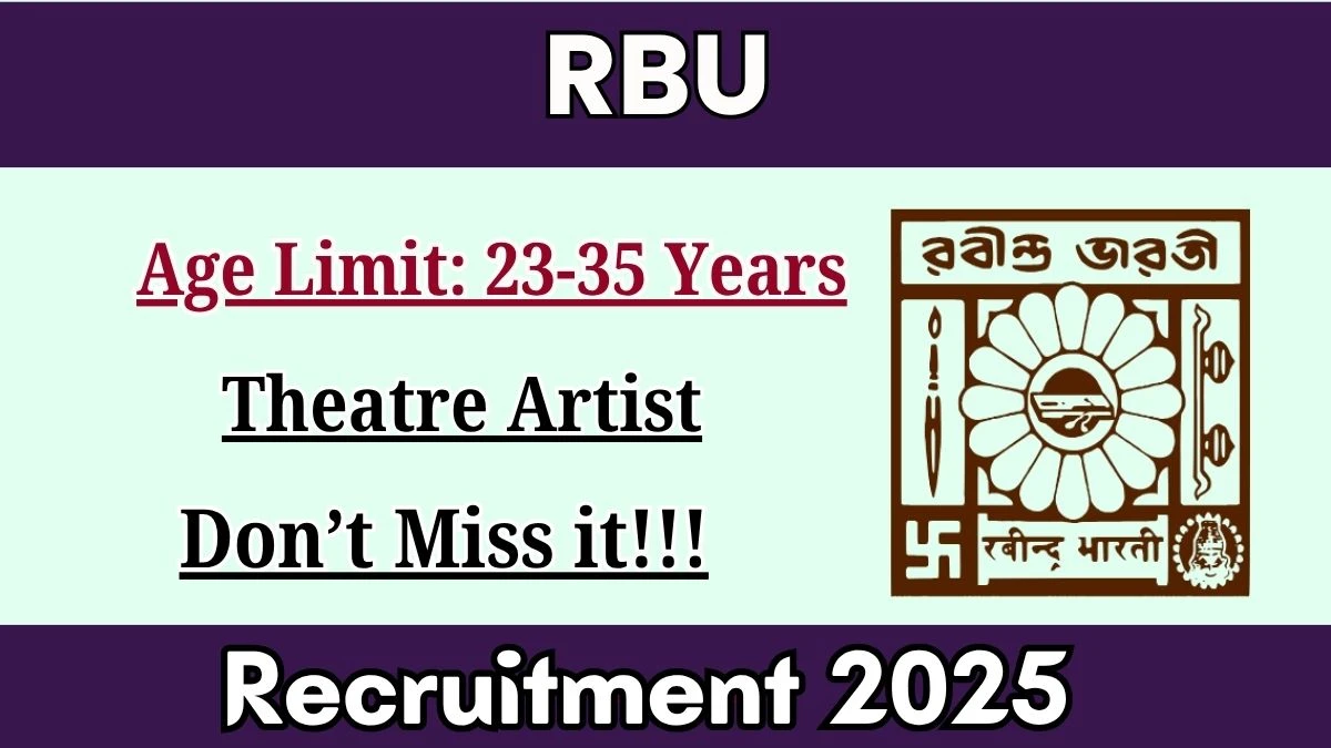 RBU Theatre Artist Recruitment 2025 - Apply Offline