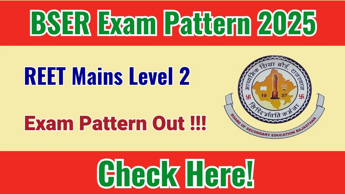 REET Mains Level 2 Exam Pattern 2025