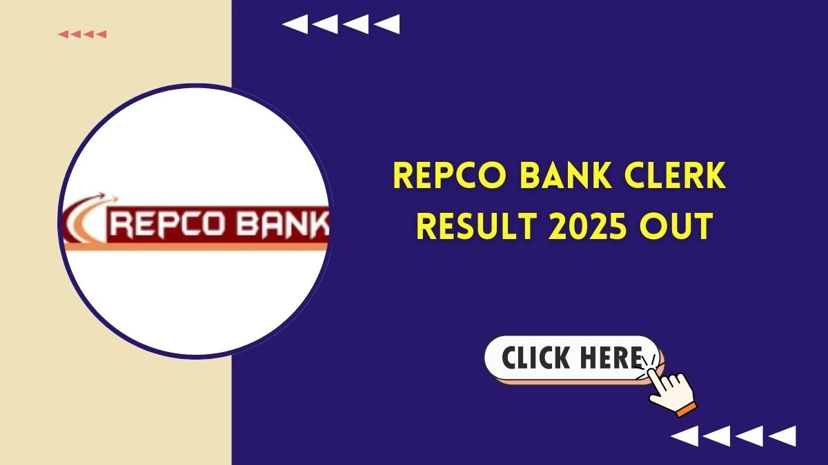 REPCO Bank Clerk Result 2025 Out at repcobank.com, Direct Link to Download Result PDF Here