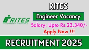 RITES Engineer Recruitment 2025 - Apply Online