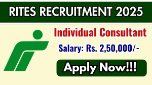 RITES Individual Consultant Recruitment 2025 – Apply Online for 01 Posts RITES Individual Consultant Recruitment 2025 – Apply Online for 01 Posts