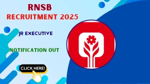 RNSB Jr Executive Recruitment 2025 – Apply Online