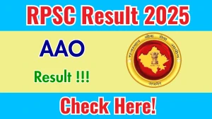 RPSC AAO Result 2025 – Check and Download PDF at rpsc.rajasthan.gov.in