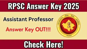 RPSC Assistant Professor Model Answer Key 2025 Released – Download at rpsc.rajasthan.gov.in