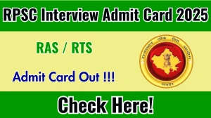 RPSC RAS / RTS 2024 Interview Admit Card - Download Here RPSC RAS / RTS 2024 Interview Admit Card - Download Here