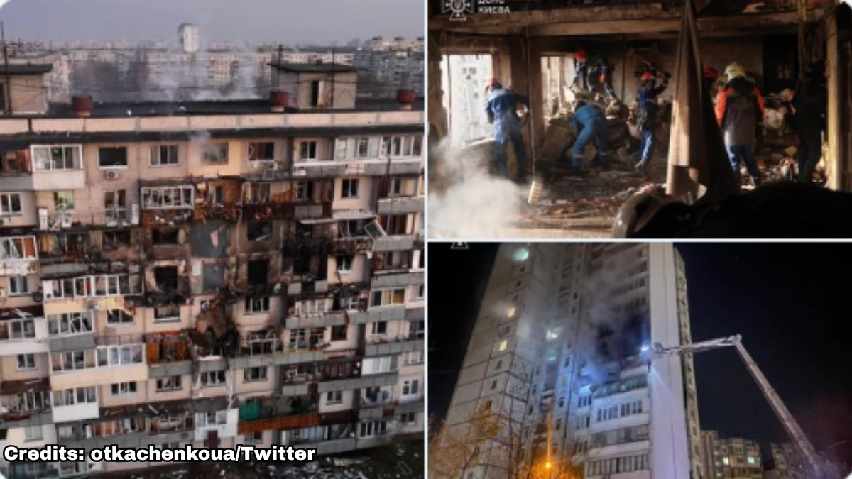 Russian Drone and Missile Attack on Kyiv Kills 6 and Injures 35