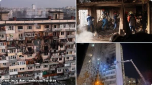 Russian Drone and Missile Attack on Kyiv Kills 6 and Injures 35