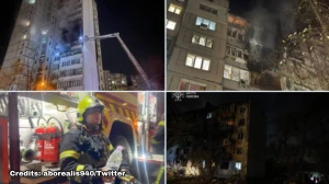 Russian Forces Strike Kyiv: Fires Erupt, 11 Injured in Early Morning Attack