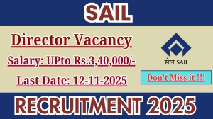 SAIL Director Recruitment 2025 - Apply Online
