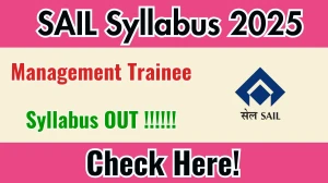 SAIL Management Trainee Syllabus 2025 Out Direct Link to Download Syllabus PDF here