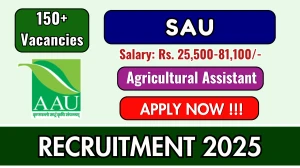 SAU Agricultural Assistant Recruitment 2025 - Apply Online for 158 Posts SAU Agricultural Assistant Recruitment 2025 - Apply Online for 158 Posts