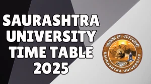 Saurashtra University Time Table 2025 Announced For B.Sc @ saurashtrauniversity.edu Details Here