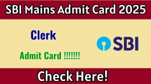 SBI Clerk Mains Admit Card 2025 Download Link – Check Release Date & Exam Details at sbi.bank.in