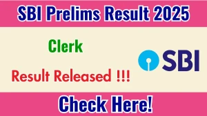 SBI Clerk Prelims Result 2025 Declared: Download at sbi.bank.in