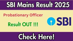 SBI PO Mains Result 2025 Declared: Download at sbi.bank.in