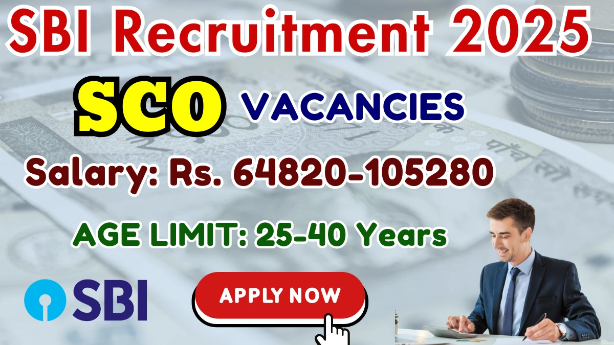 SBI SCO Recruitment 2025 - Apply Online for 10 Manager, Deputy Manager Posts