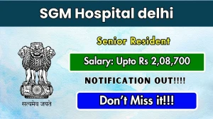SGM Hospital Senior Resident Recruitment 2025 – Walk in for 46 Posts