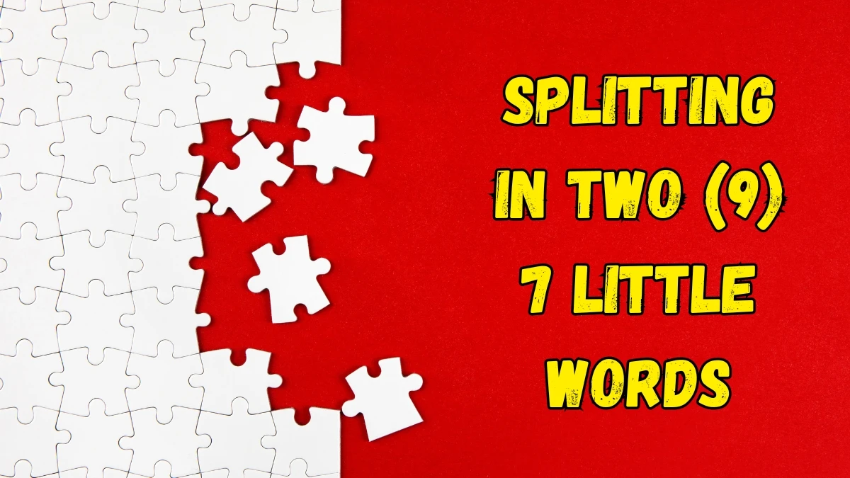 Splitting in two 7 Little Words 9 letters Answer