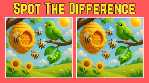 Spot 3 differences between the two art parrot pictures in 10 seconds. Test your ...