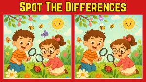 Spot 3 Differences in childrens Image - Can You Find Them in 12 Seconds