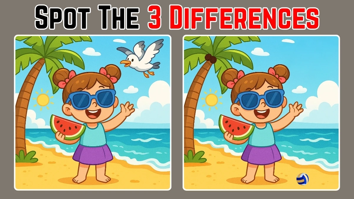 Spot 3 Differences in girl Image - Can You Find Them in 12 Seconds