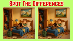 Spot The Difference: Can you spot 3 differences between the two pictures in 10 S...