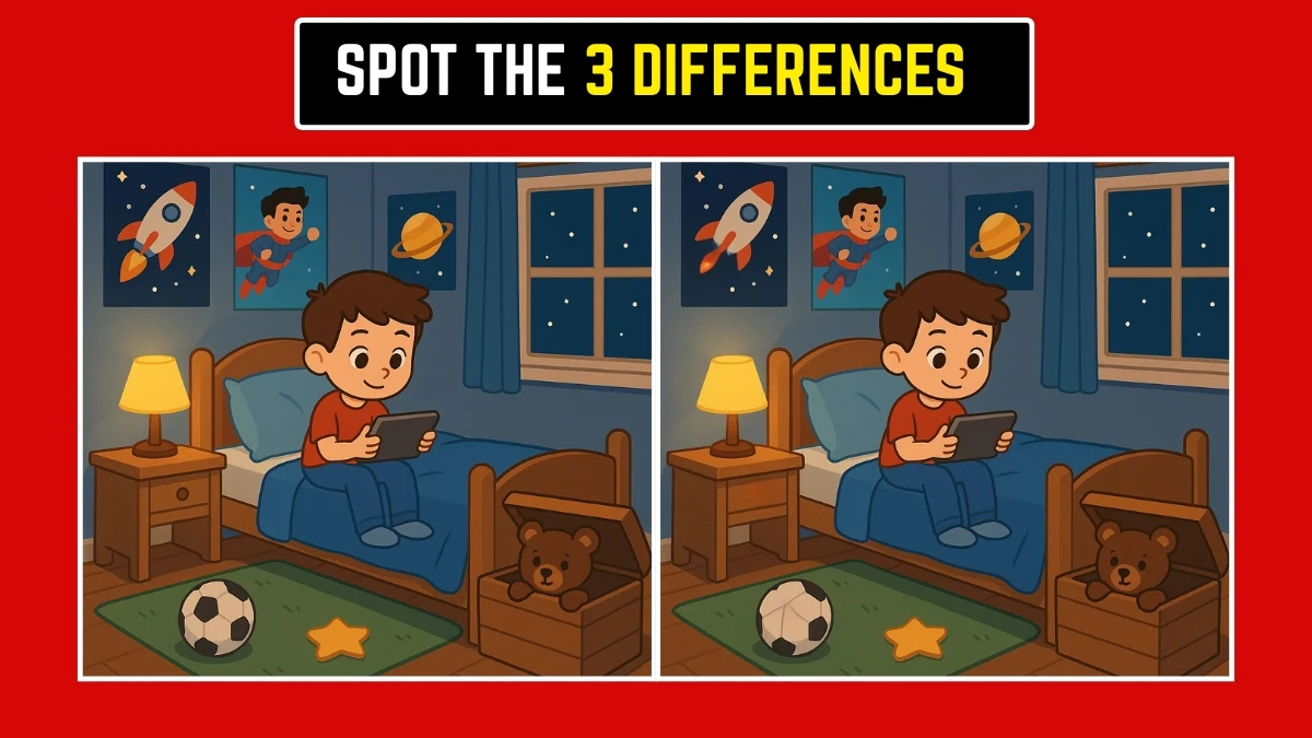 Spot The Difference: Do You Have an Eagle Eye? Test Your Observation Skills! Find 3 Differences in 15 Secs
