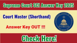 Supreme Court SCI Court Master (Shorthand) Answer Key 2025 Released – Download at sci.gov.in Supreme Court SCI Court Master (Shorthand) Answer Key 2025 Released – Download at sci.gov.in
