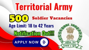 Territorial Army Soldier Recruitment 2025 - Apply Online for 500 Posts Territorial Army Soldier Recruitment 2025 - Apply Online for 500 Posts