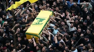 Thousands Mourn Hezbollah Commander Killed in Israeli Airstrike