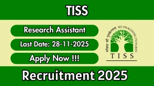 TISS Research Assistant Recruitment 2025 – Apply Offline
