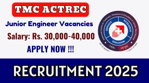 TMC ACTREC Junior Engineer Recruitment 2025 – Walk in TMC ACTREC Junior Engineer Recruitment 2025 – Walk in