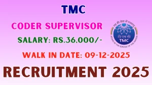 TMC Coder Supervisor Recruitment 2025 – Walk in