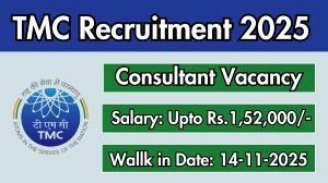 TMC Consultant Recruitment 2025 – Walk in