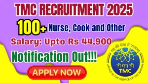 TMC Recruitment 2025 - Apply Online for 185 Nurse, Cook and Other Posts