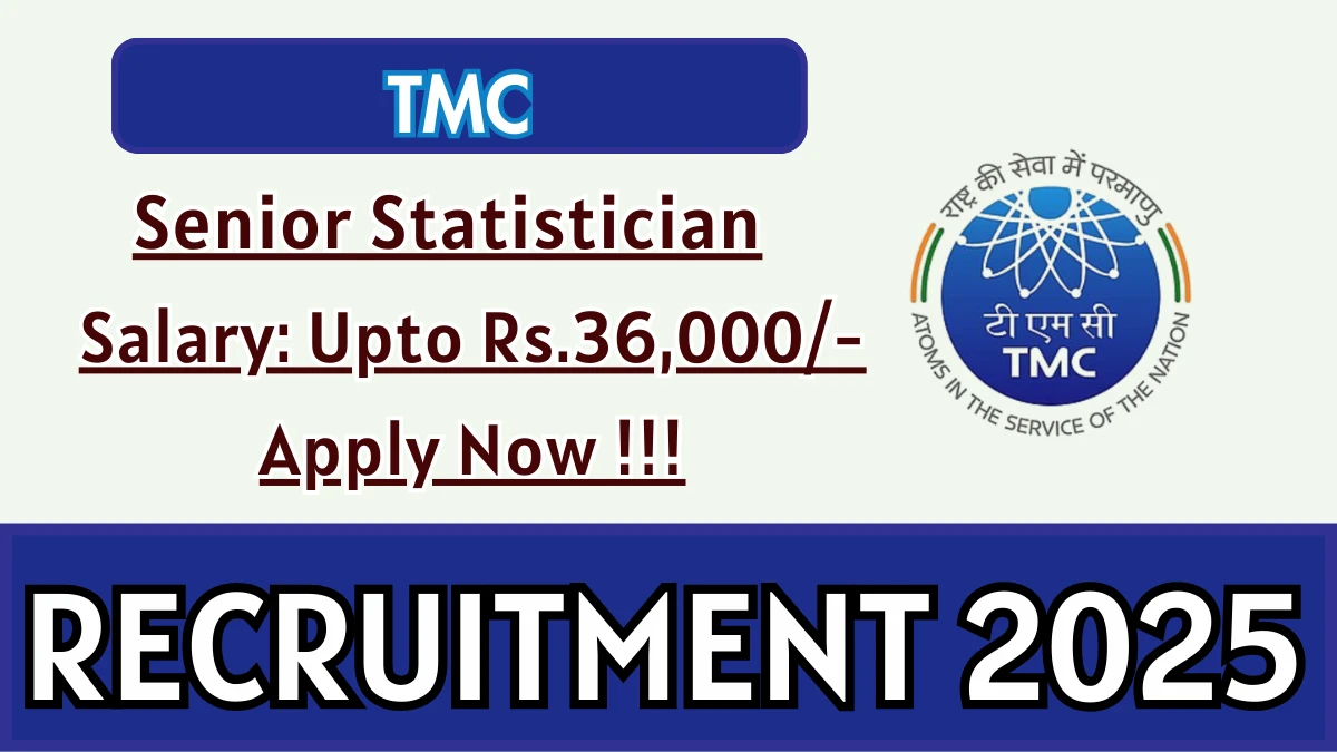 TMC Senior Statistician Recruitment 2025 - Apply Online