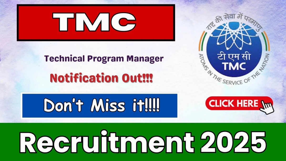 TMC Technical Program Manager Recruitment 2025 - Apply Offline