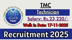 TMC Technician Recruitment 2025 – Walk in