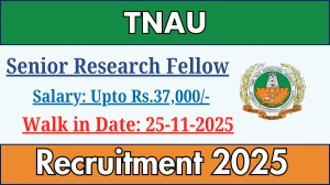 TNAU Senior Research Fellow Recruitment 2025 – Walk in