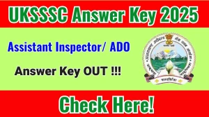 UKSSSC Assistant Inspector/ ADO Answer Key Answer Key 2025 Out Download sssc.uk.gov.in UKSSSC Assistant Inspector/ ADO Answer Key Answer Key 2025 Out Download sssc.uk.gov.in
