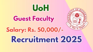UoH Guest Faculty Recruitment 2025 - Apply Offline