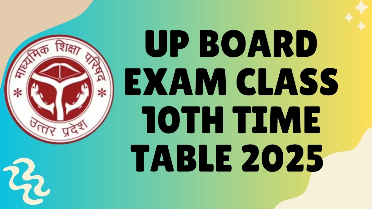 UP Board Class 10th Time Table 2026 Out upmsp.edu.in Check Exam Date Here
