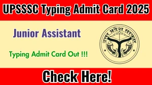 UPSSSC Junior Assistant Typing Admit Card 2025 OUT Download Hall Ticket at upsssc.gov.in UPSSSC Junior Assistant Typing Admit Card 2025 OUT Download Hall Ticket at upsssc.gov.in