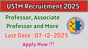 USTM Recruitment 2025 - Apply Offline for Professor, Associate Professor and More Posts