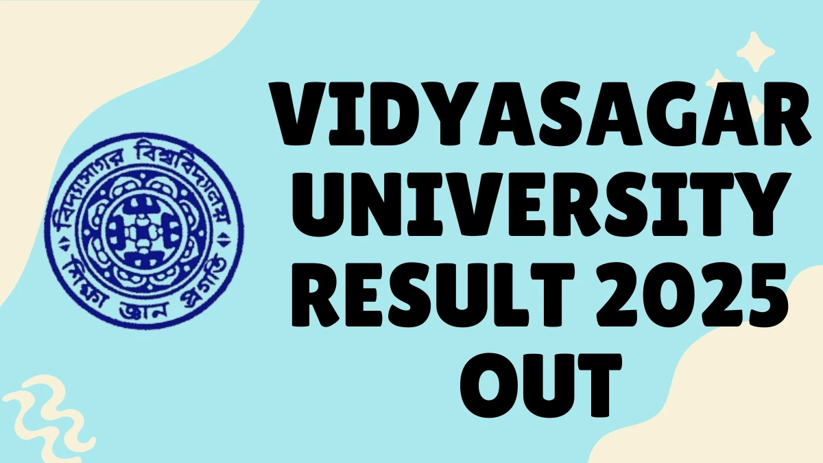 Vidyasagar University Result 2025 Out at vidyasagar.ac.in Direct Link to Download 2nd Semester Result