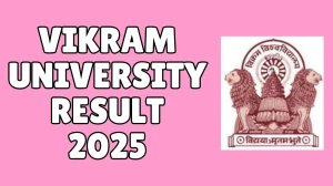 Vikram University Result 2025 Out at vikramuniv.ac.in Direct Link to Download UG and PG Marksheet Result