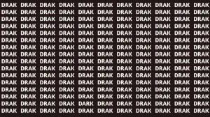 Visual Illusion: Within 6 Seconds Spot the Word DARK among DRAK